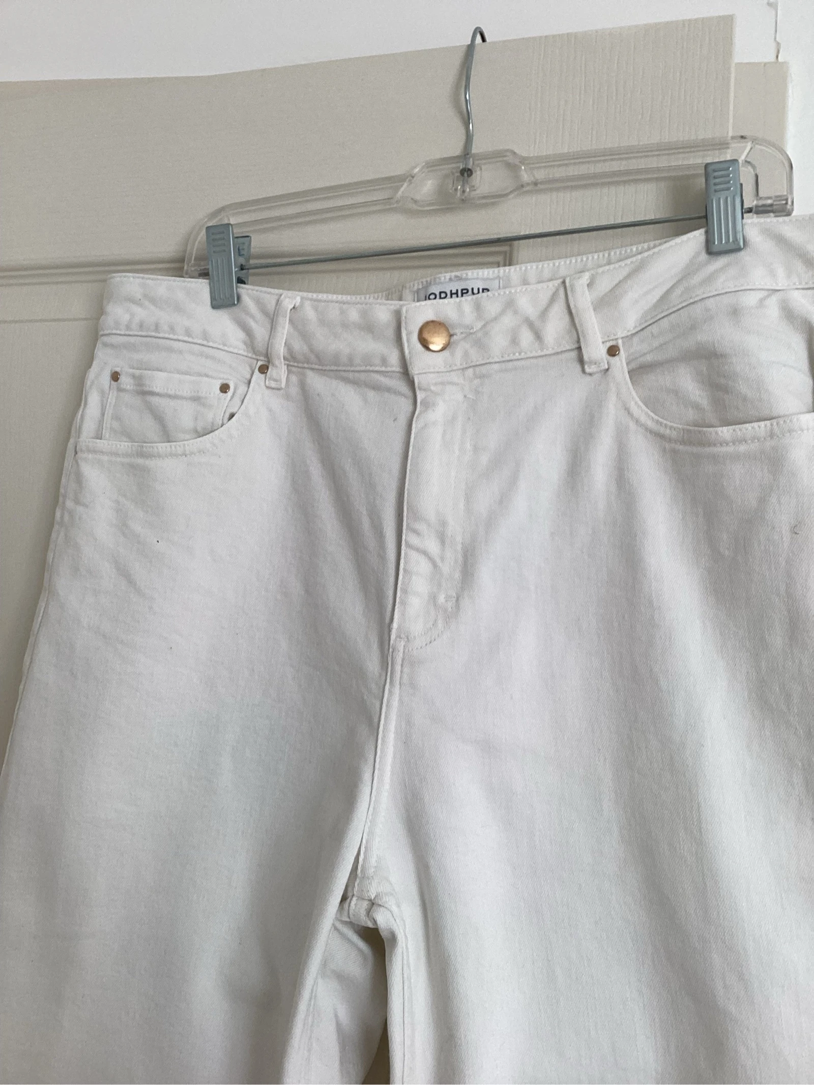 Pantalon blanc grosse toile , large taille 46  «  JOHDPUR » – photo 2